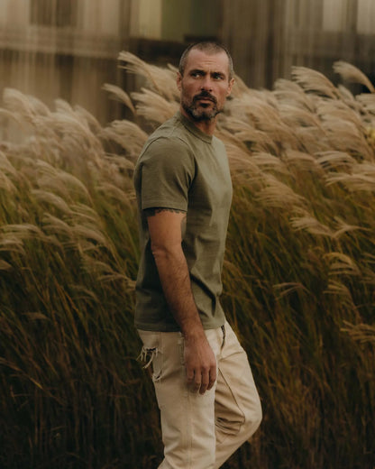 The Organic Cotton Shop Tee in Army Twist
