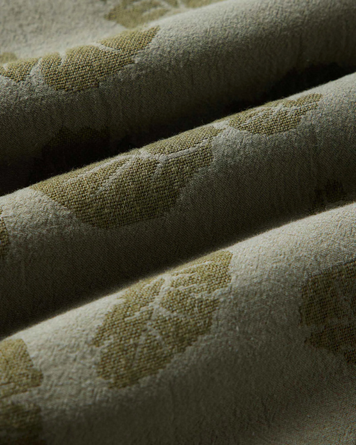 The Hawthorne Shirt in Burnt Olive Floral Jacquard