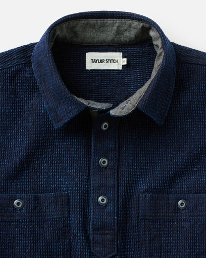The Canal Popover in Rinsed Indigo