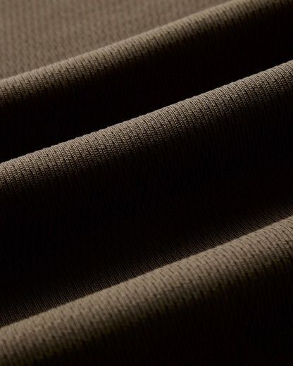 The Organic Cotton Short Sleeve Crew in Fatigue Olive Waffle